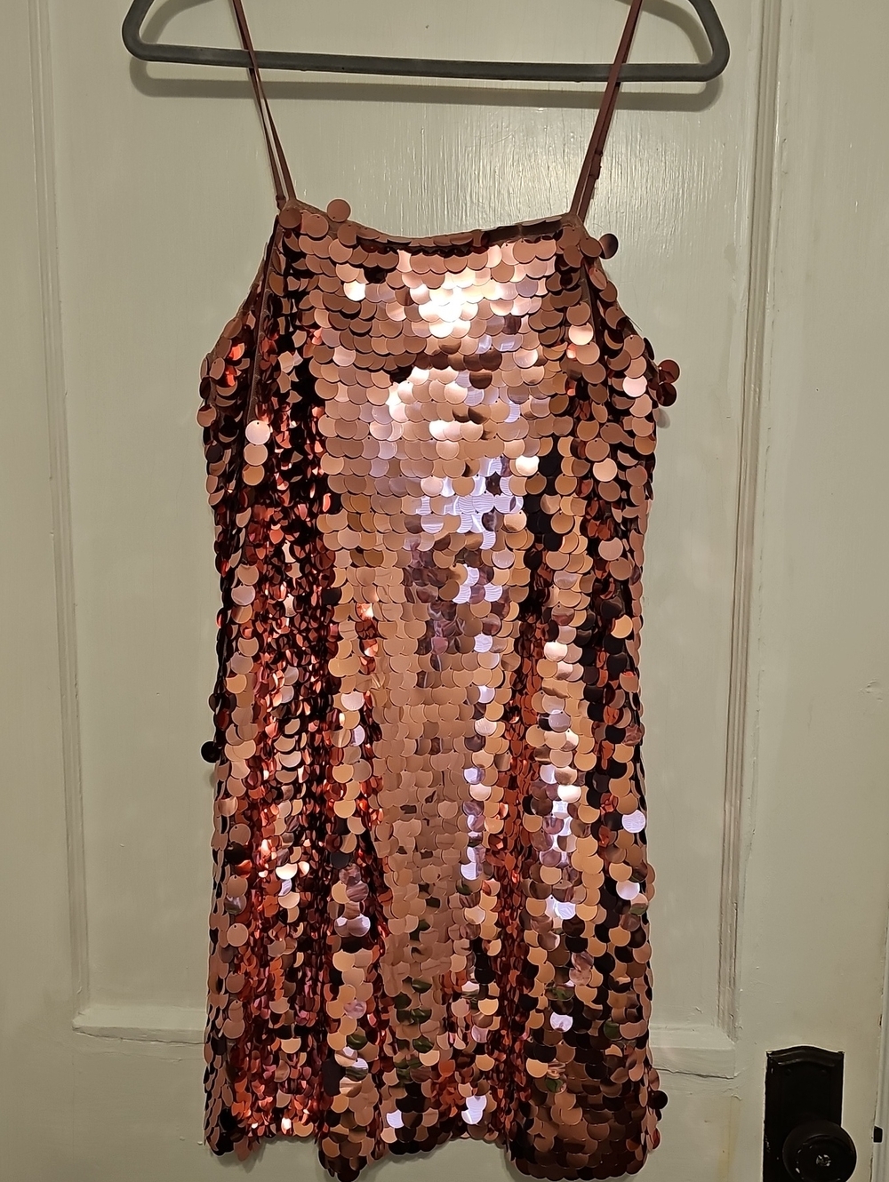Rose Gold Sequin Party Dress